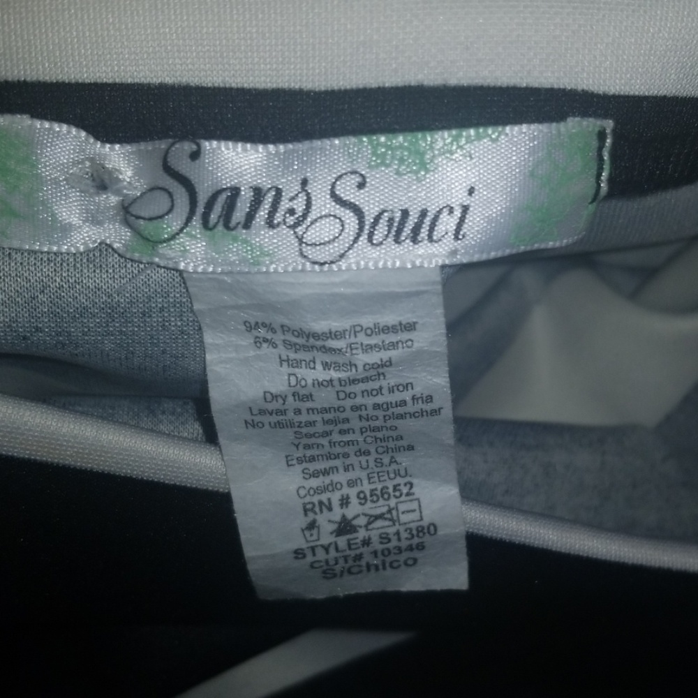 Black and White Stripes Pencil Skirt - Picture 2 of 2